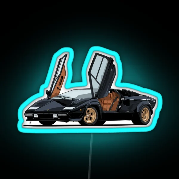 Countach LP400 RGB Neon Sign
