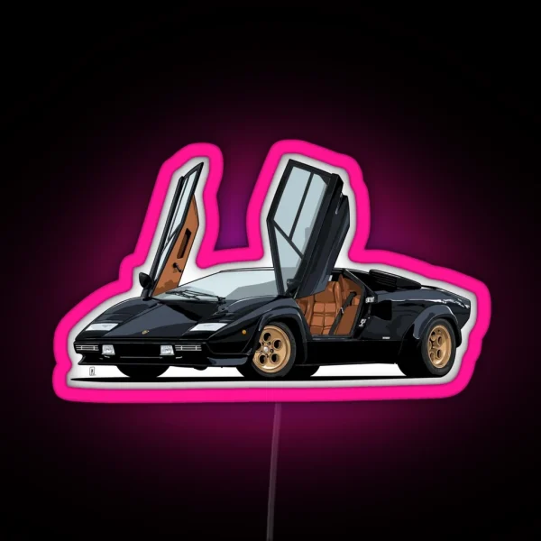 Countach LP400 RGB Neon Sign