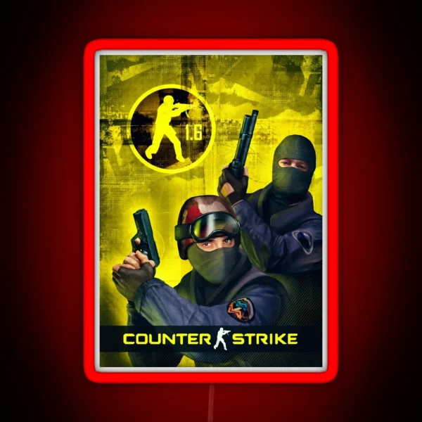 Counter Strike 1 6 Cover Art RGB Neon Sign