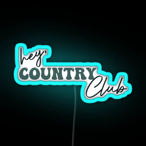Country Club Rafe Quote Outer Banks RGB Neon Sign