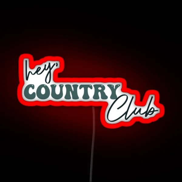 Country Club Rafe Quote Outer Banks RGB Neon Sign