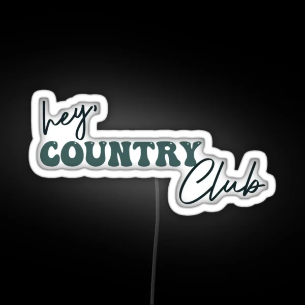Country Club Rafe Quote Outer Banks RGB Neon Sign