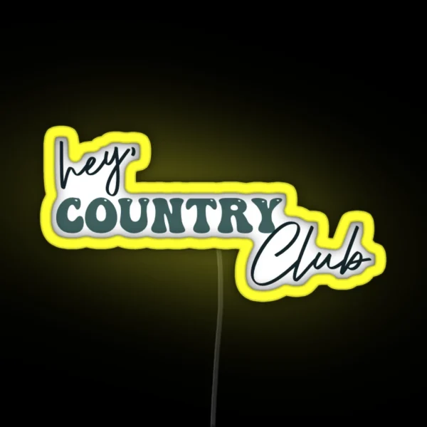 Country Club Rafe Quote Outer Banks RGB Neon Sign