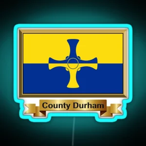 County Durham Flag Gifts Led And Products N RGB Neon Sign