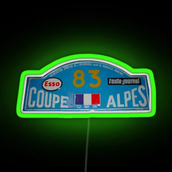Coupe Des Alpes RGB Neon Sign