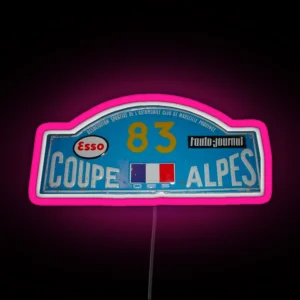 Coupe Des Alpes RGB Neon Sign