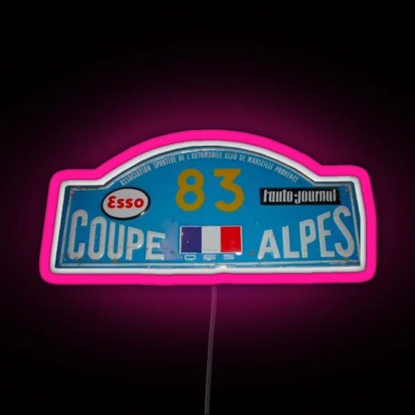 Coupe Des Alpes RGB Neon Sign