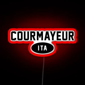 Courmayeur ITA Black RGB Neon Sign