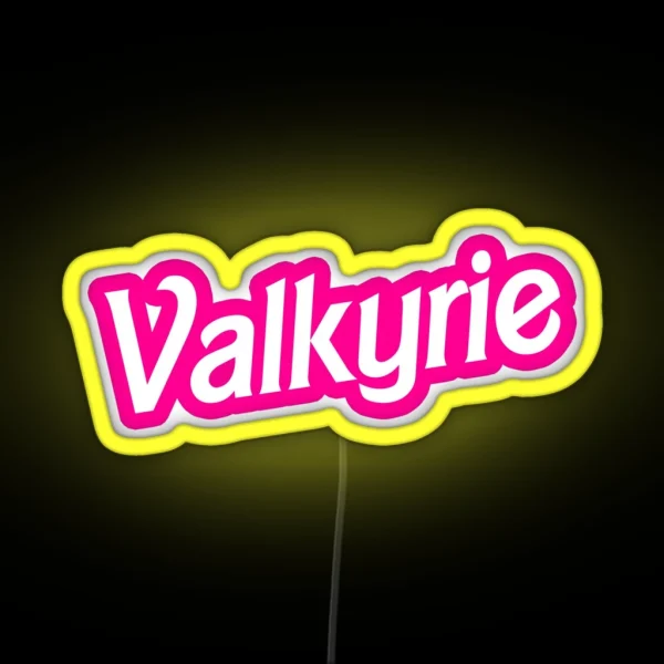 Court Of Silver Flames Barbs Valkyrie RGB Neon Sign