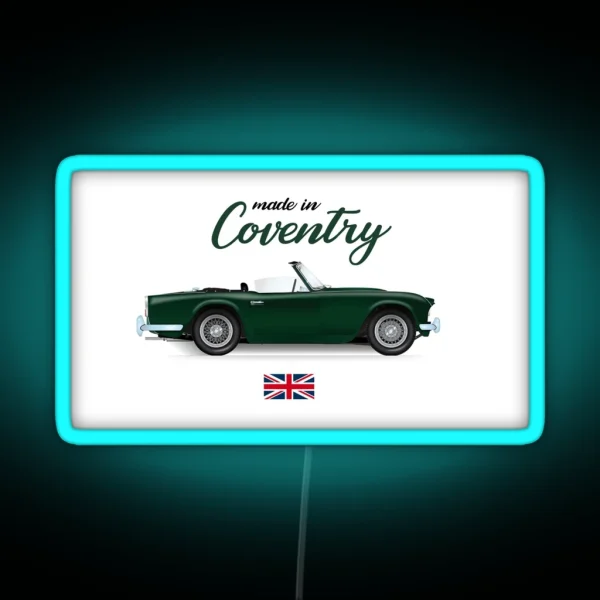 Coventry Triumph Tr4 RGB Neon Sign