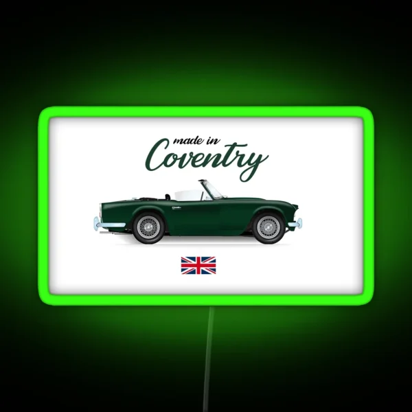 Coventry Triumph Tr4 RGB Neon Sign
