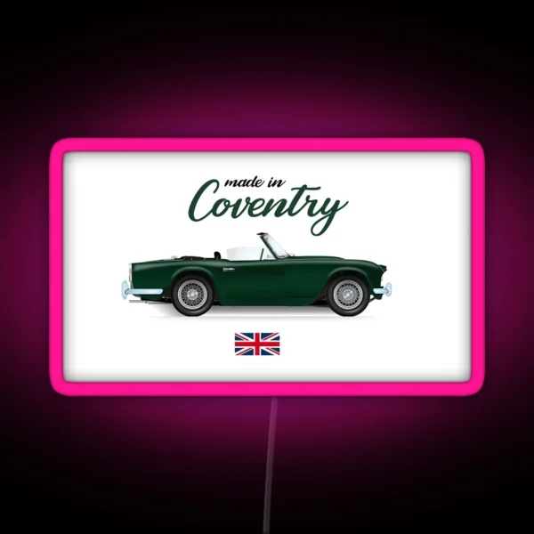 Coventry Triumph Tr4 RGB Neon Sign
