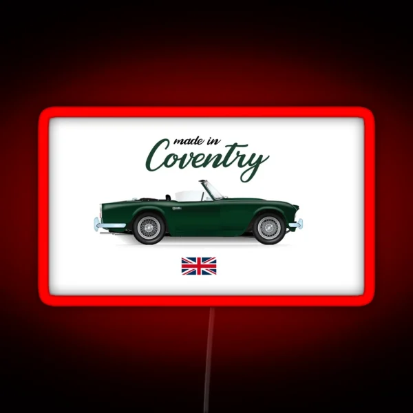 Coventry Triumph Tr4 RGB Neon Sign