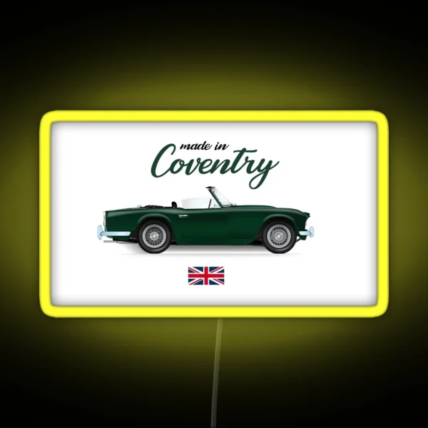Coventry Triumph Tr4 RGB Neon Sign