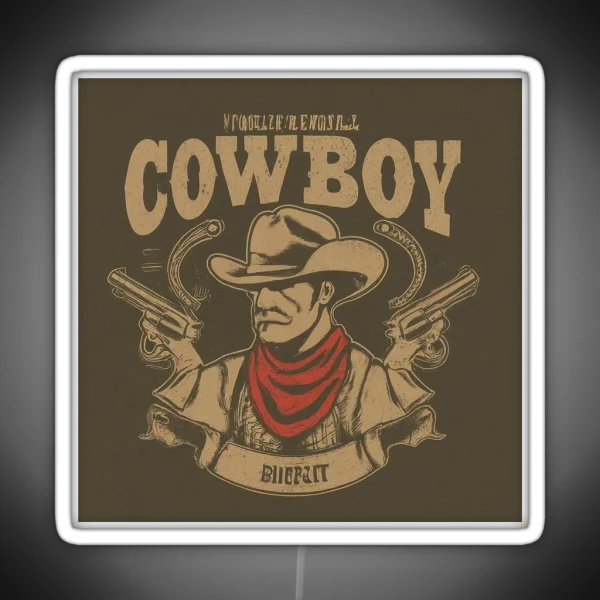 Cow Boy Led RGB Neon Sign