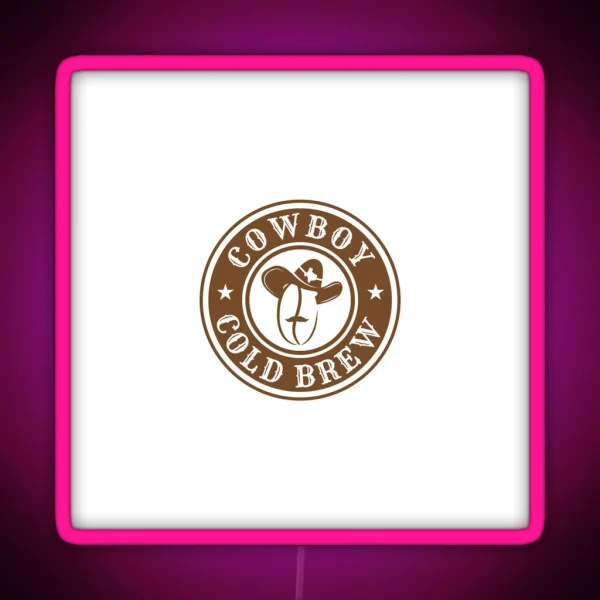 Cowboy Cold Brew Logo RGB Neon Sign