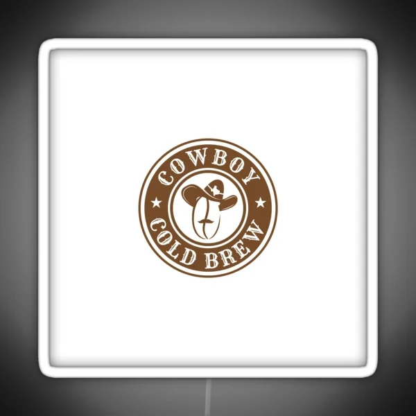 Cowboy Cold Brew Logo RGB Neon Sign