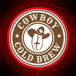 Cowboy Coldbrew Logo RGB Neon Sign