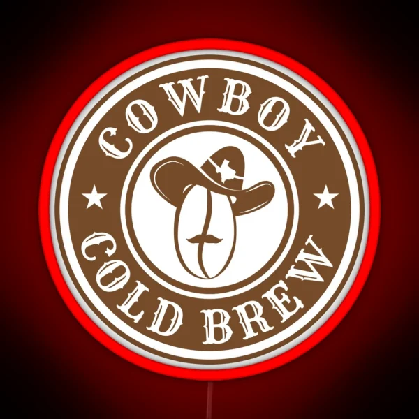 Cowboy Coldbrew Logo RGB Neon Sign