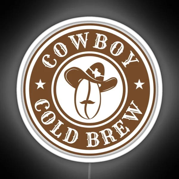 Cowboy Coldbrew Logo RGB Neon Sign
