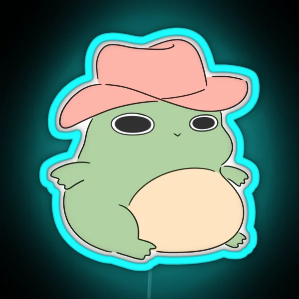 Cowboy Froggy RGB Neon Sign