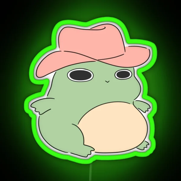 Cowboy Froggy RGB Neon Sign