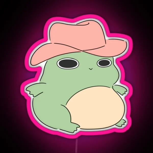 Cowboy Froggy RGB Neon Sign