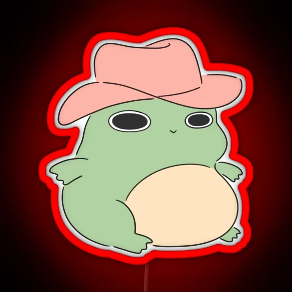 Cowboy Froggy RGB Neon Sign