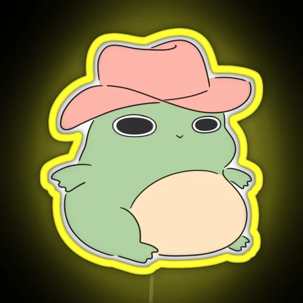 Cowboy Froggy RGB Neon Sign