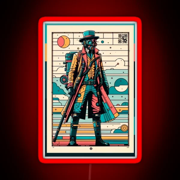 Cowboy Funk Raider RGB Neon Sign