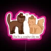 Cowboy Like Me Cat Verison Transparent Background Version RGB Neon Sign - Image 6