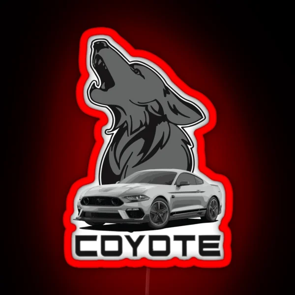 COYOTE MACH 1 Mustang GT 5 0L V8 RGB Neon Sign