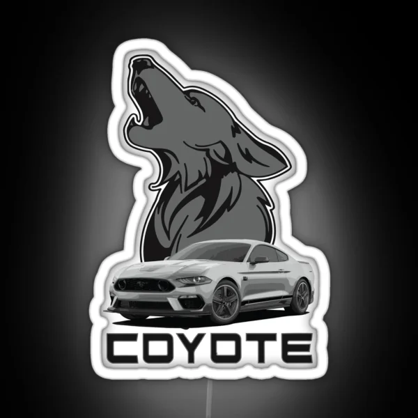 COYOTE MACH 1 Mustang GT 5 0L V8 RGB Neon Sign