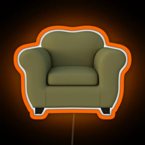 Cozy Armchair Cut Out RGB Neon Sign