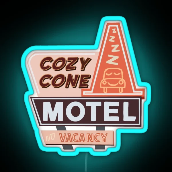 Cozy Cone Motel RGB Neon Sign