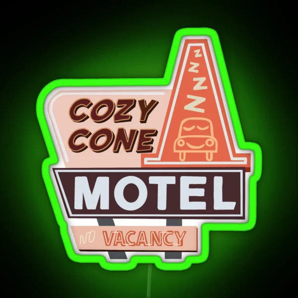 Cozy Cone Motel RGB Neon Sign