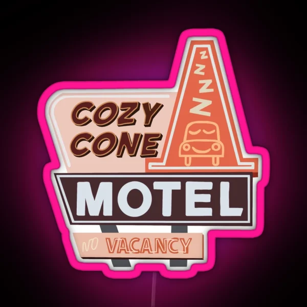 Cozy Cone Motel RGB Neon Sign
