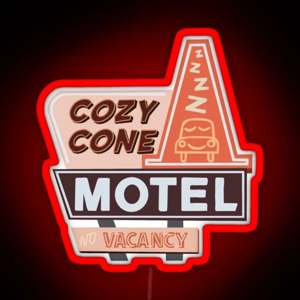 Cozy Cone Motel RGB Neon Sign