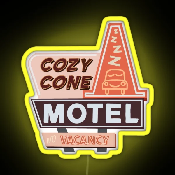 Cozy Cone Motel RGB Neon Sign