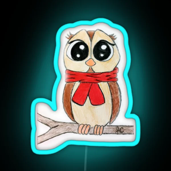 Cozy Owl RGB Neon Sign