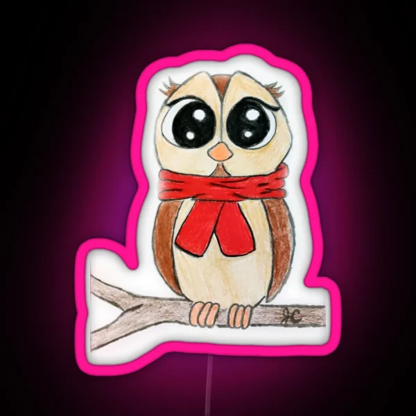 Cozy Owl RGB Neon Sign