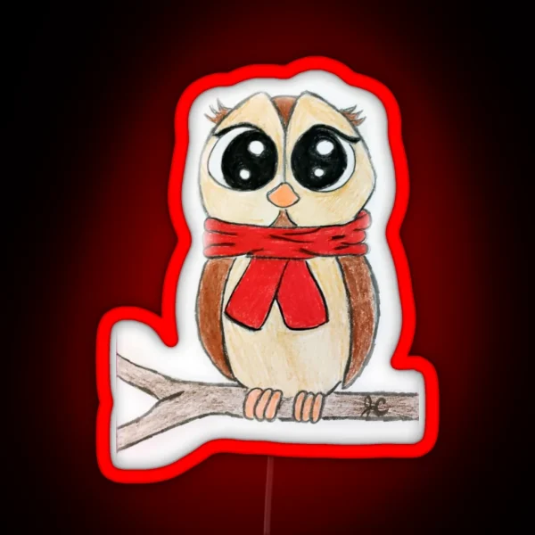 Cozy Owl RGB Neon Sign