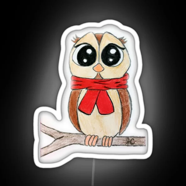 Cozy Owl RGB Neon Sign