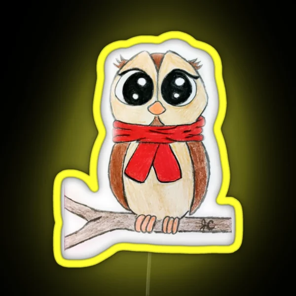 Cozy Owl RGB Neon Sign