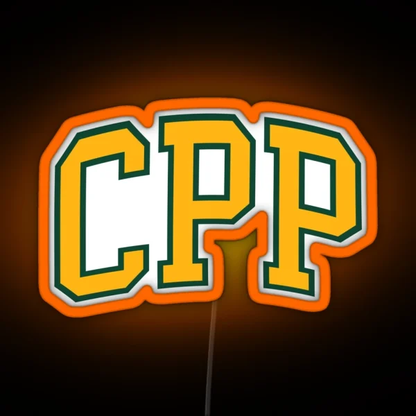 Cpp College Font Curved RGB Neon Sign