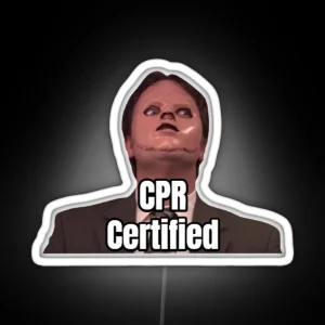 CPR Certified Dwight RGB Neon Sign