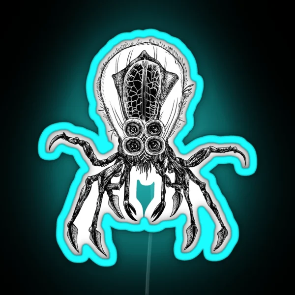 Crabsquid Subnautica RGB Neon Sign
