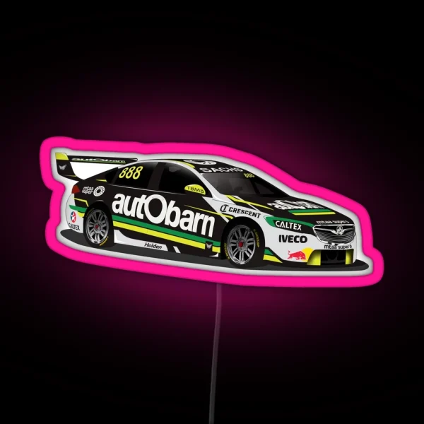Craig Lowndes 2018 V8 Supercar RGB Neon Sign