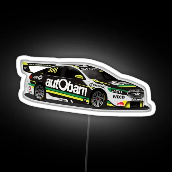 Craig Lowndes 2018 V8 Supercar RGB Neon Sign