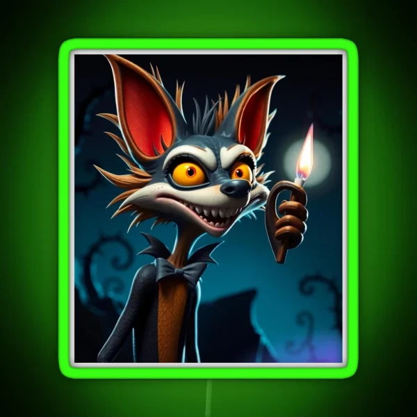 Crash Bandicoot Dark Side RGB Neon Sign